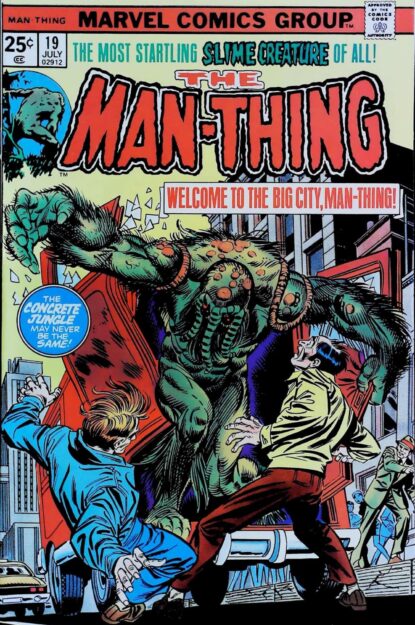 Couverture de MAN-THING (1974) #19 - par Gil Kane - lecubeacomics.com