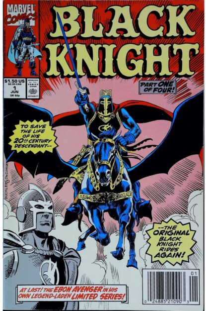 Couverture de BLACK KNIGHT (1990) COMPLETE SET #1-4 - par Rich Buckler - lecubeacomics.com