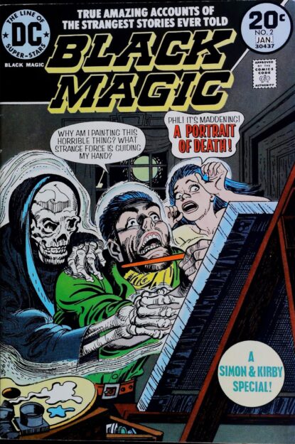 Couverture de BLACK MAGIC (1973) #2 - par Jerry Grandenetti - lecubeacomics.com
