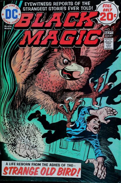 Couverture de BLACK MAGIC (1973) #5 - par Jerry Grandenetti - lecubeacomics.com