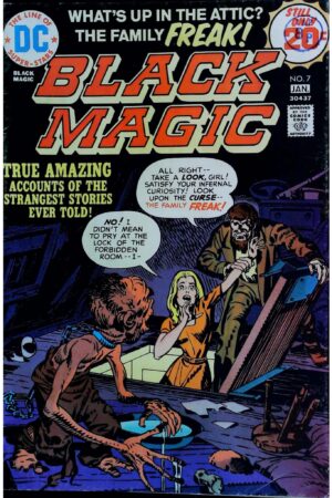 Couverture de BLACK MAGIC (1973) #7 - par Jerry Grandenetti - lecubeacomics.com