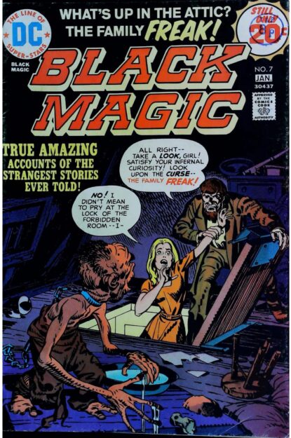 Couverture de BLACK MAGIC (1973) #7 - par Jerry Grandenetti - lecubeacomics.com