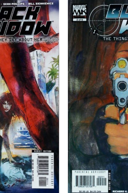 BLACK WIDOW : THE THING THEY SAY ABOUT HER (2005) COMPLETE SET #1-4 - Marvel Knights - lecubeacomics.com Couverture de BLACK WIDOW : THE THING THEY SAY ABOUT HER (2005) COMPLETE SET #1-4 - par Bill Sienkiewicz - lecubeacomics.com