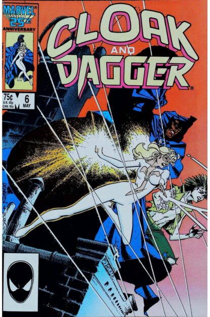 Couverture de CLOAK AND DAGGER (1985) #6 - par Rick Leonardi - lecubeacomics.com