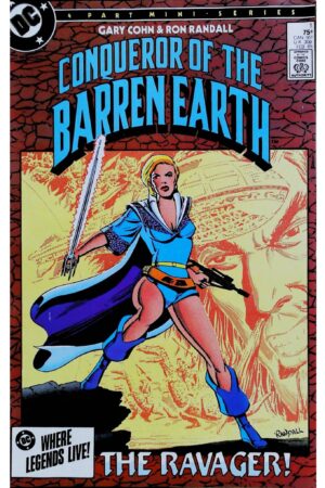 Couverture de CONQUEROR OF THE BARREN EARTH (1985) COMPLETE SET #1-4 - par Ron Randall - lecubeacomics.com