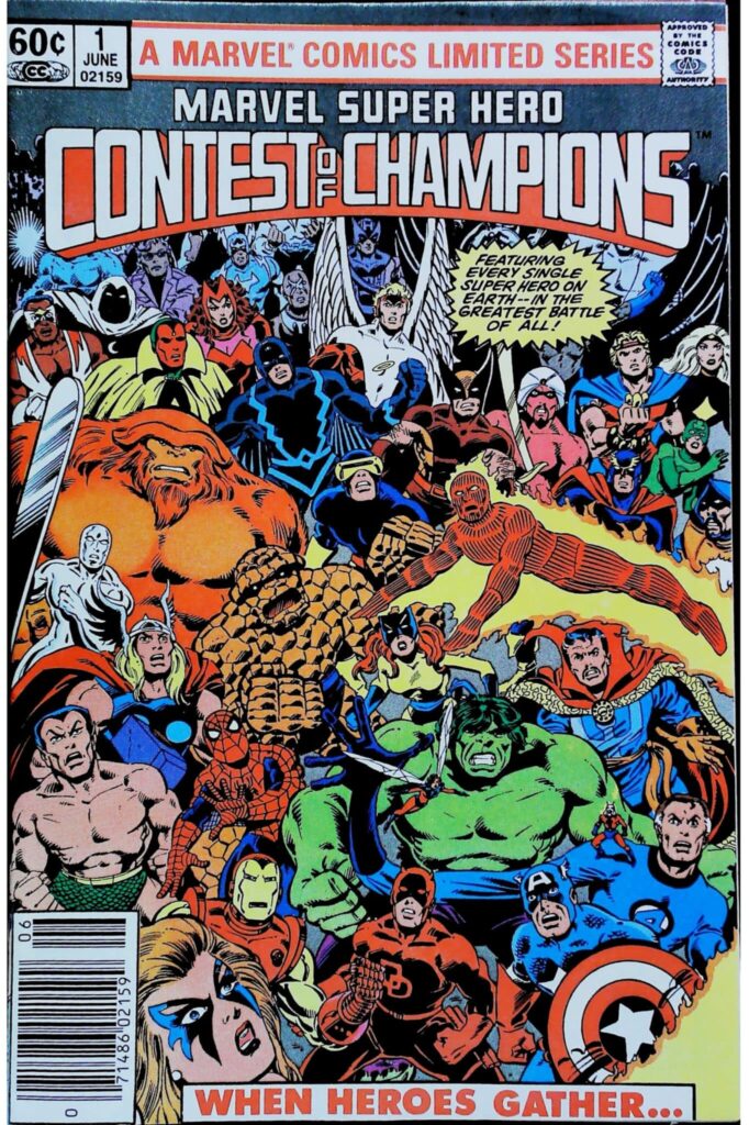 Marvel Super Hero Contest Of Champions Complete Set #1-3, exemplaire VF 8.0, recto
