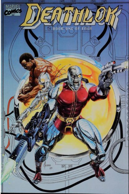 Couverture de DEATHLOK (1990) COMPLETE SET #1-4 - par Joe Jusko - lecubeacomics.com