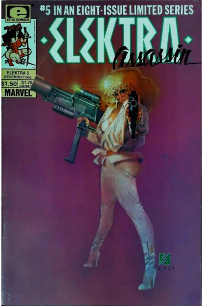 Couverture de ELEKTRA ASSASSIN (1986) #5 - par Bill Sienkiewicz - lecubeacomics.com