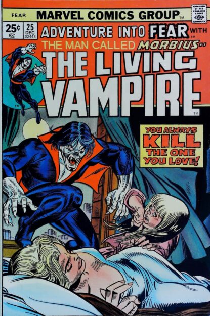 Couverture de FEAR (1970) #25 - par Gil Kane - lecubeacomics.com