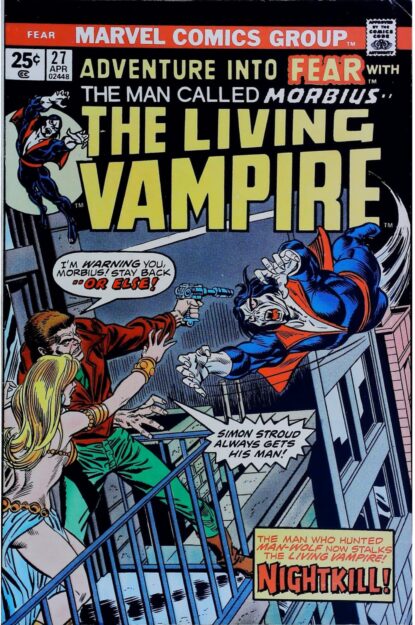 Couverture de FEAR (1970) #27 - par Gil Kane - lecubeacomics.com