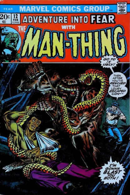 Couverture de FEAR (1970) #12 - par Jim Starlin - lecubeacomics.com
