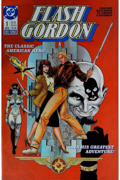 Couverture de FLASH GORDON (1988) COMPLETE SET #1-9 - par Dan Jurgens - lecubeacomics.com