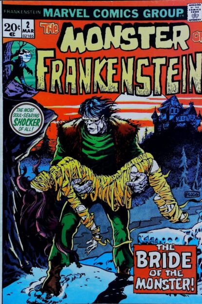 Couverture de FRANKENSTEIN (1973) #2 - par Mike Ploog - lecubeacomics.com