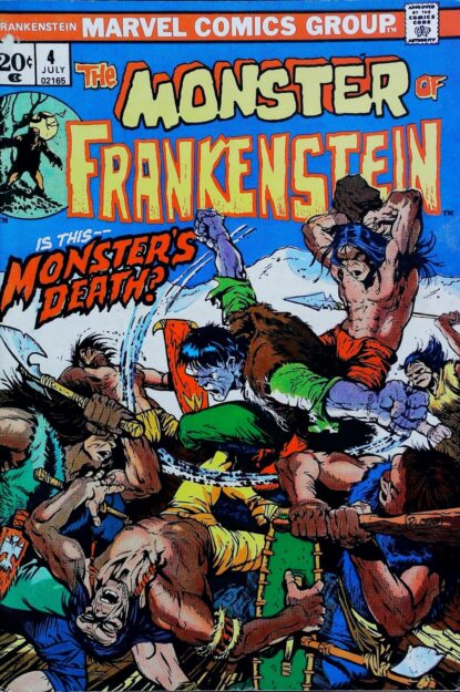 Couverture de FRANKENSTEIN (1973) #4 - par Mike Ploog - lecubeacomics.com