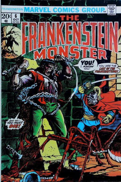 Couverture de FRANKENSTEIN (1973) #6 - par Mike Ploog - lecubeacomics.com