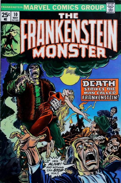 Couverture de FRANKENSTEIN (1973) #10 - par Gil Kane - lecubeacomics.com