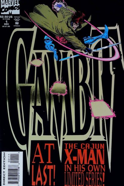 Couverture de GAMBIT (1993) COMPLETE SET #1-4 - par Lee Weeks - lecubeacomics.com