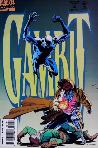 Couverture de GAMBIT (1993) #3 - par Lee Weeks - lecubeacomics.com