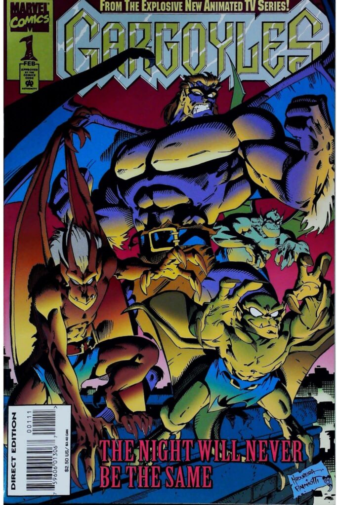 Gargoyles #1, vue de l'exemplaire