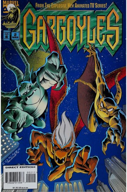 Couverture de GARGOYLES (1995) #2 - par Amanda Conner - lecubeacomics.com