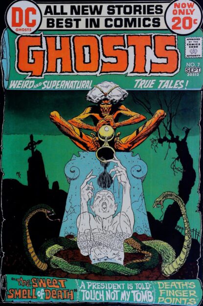 Couverture de GHOSTS (1971) #7 - par Mike Kaluta - lecubeacomics.com