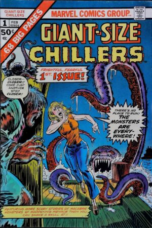 Couverture de GIANT-SIZE CHILLERS (1975) #1 - par John Romita Sr - lecubeacomics.com