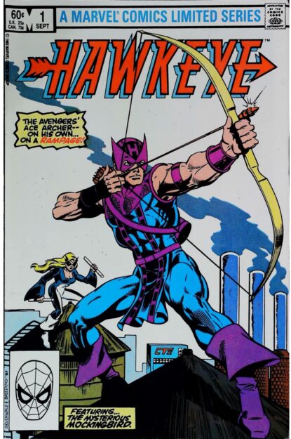 Couverture de HAWKEYE (1983) #1 - par Mark Gruenwald - lecubeacomics.com