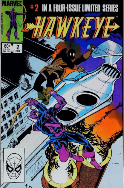 Couverture de HAWKEYE (1983) #2 - par Mark Gruenwald - lecubeacomics.com