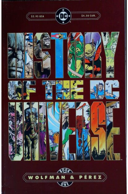 Couverture de HISTORY OF THE DC UNIVERSE (1987) #1 - par George Perez - lecubeacomics.com