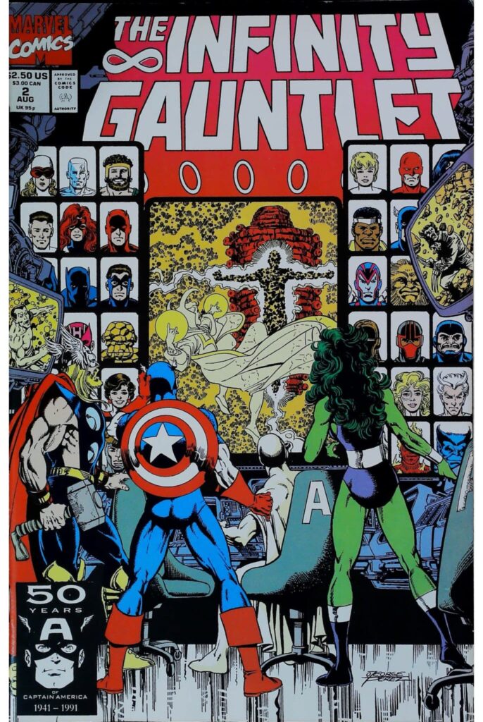 Infinity Gauntlet #2, exemplaire VF 8.0, recto