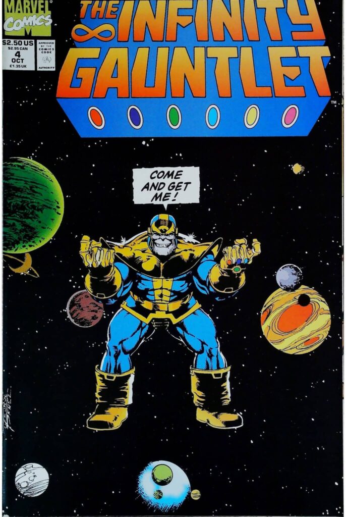 Infinity Gauntlet #4, vue de l'exemplaire