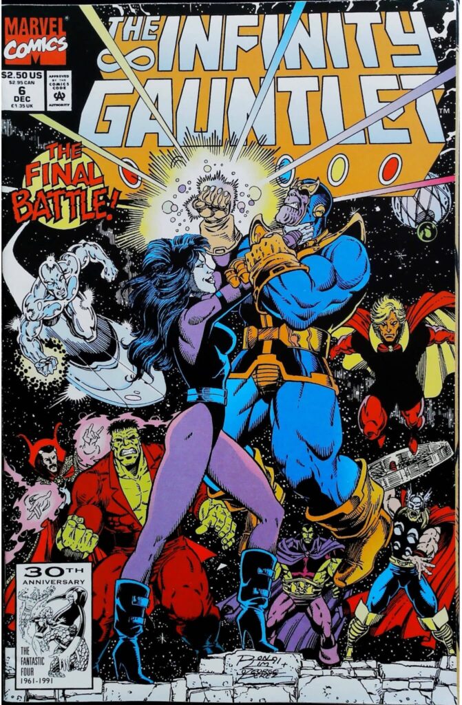 Infinity Gauntlet #6, vue de l'exemplaire