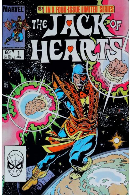 Couverture de JACK OF HEARTS (1984) COMPLETE SET #1-4 - par George Freeman - lecubeacomics.com