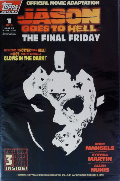 Couverture de JASON GOES TO HELL (1993) COMPLETE SET (POLYBAGGED WITH CARDS) #1-3 - par Cynthia Martin - lecubeacomics.com