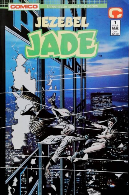 Couverture de JEZEBEL JADE (1988) COMPLETE SET #1-3 - par Adam Kubert - lecubeacomics.com