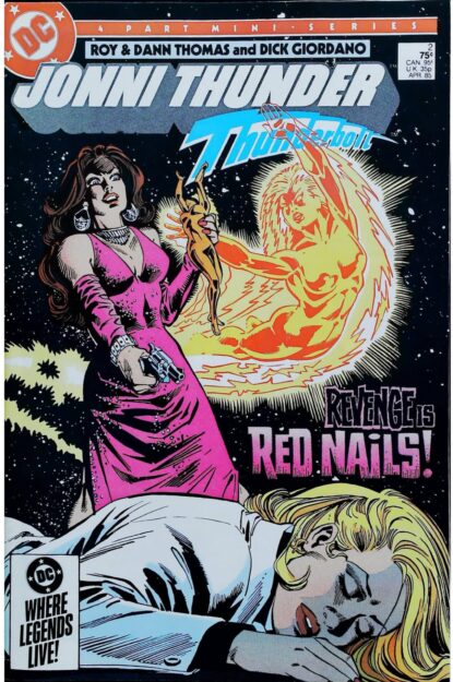 Couverture de JONNI THUNDER (1985) #2 - par Dick Giordano - lecubeacomics.com