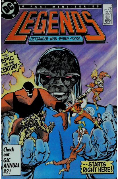 Couverture de LEGENDS (1986) COMPLETE SET #1-6 - par John Byrne - lecubeacomics.com