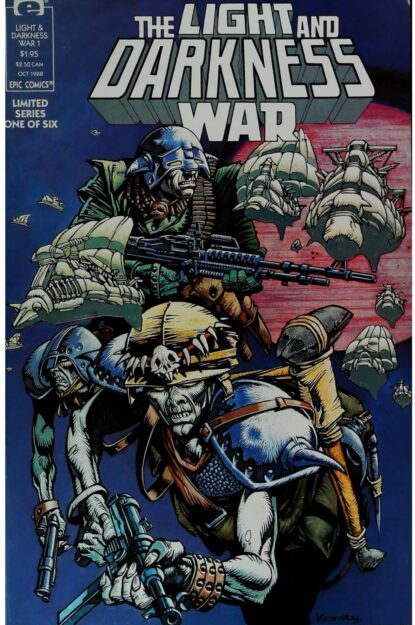 Couverture de LIGHT AND DARKNESS WAR (1988) COMPLETE SET #1-6 - par Cam Kennedy - lecubeacomics.com