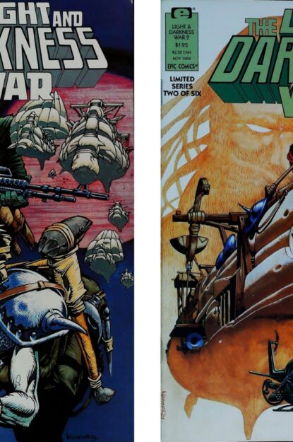 LIGHT AND DARKNESS WAR (1988) COMPLETE SET #1-6 - Epic - lecubeacomics.com Couverture de LIGHT AND DARKNESS WAR (1988) COMPLETE SET #1-6 - par Cam Kennedy - lecubeacomics.com