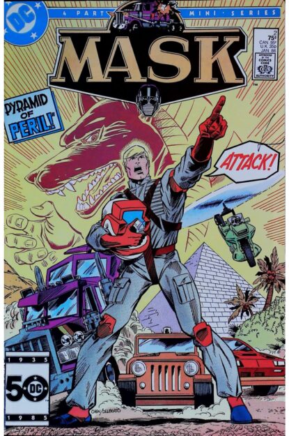 Couverture de MASK (1985) #2 - par Mike Chen - lecubeacomics.com