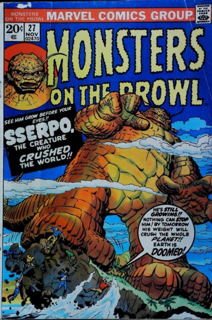 Couverture de MONSTERS ON THE PROWL (1971) #27 - par Jack Kirby - lecubeacomics.com