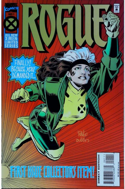 Couverture de ROGUE (1995) COMPLETE SET #1-4 - par Mike Wieringo - lecubeacomics.com