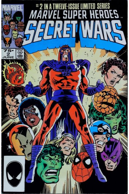 Couverture de MARVEL SUPER HEROES SECRET WARS (1984) #2 - par Mike Zeck - lecubeacomics.com
