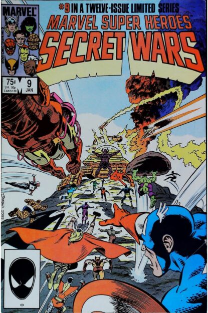 Couverture de MARVEL SUPER HEROES SECRET WARS (1984) #9 - par Mike Zeck - lecubeacomics.com
