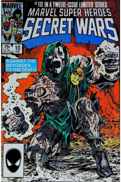 Couverture de MARVEL SUPER HEROES SECRET WARS (1984) #10 - par Mike Zeck - lecubeacomics.com