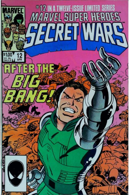 Couverture de MARVEL SUPER HEROES SECRET WARS (1984) #12 - par Mike Zeck - lecubeacomics.com
