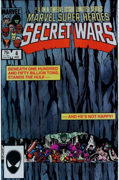 Couverture de MARVEL SUPER HEROES SECRET WARS (1984) #4 - par Bob Layton - lecubeacomics.com
