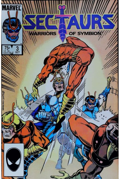 Couverture de SECTAURS (1985) #3 - par Steve Geiger - lecubeacomics.com