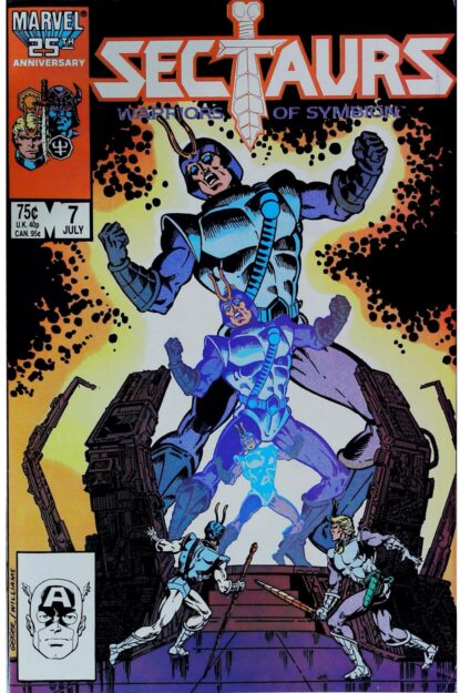 Couverture de SECTAURS (1985) #7 - par Steve Geiger - lecubeacomics.com