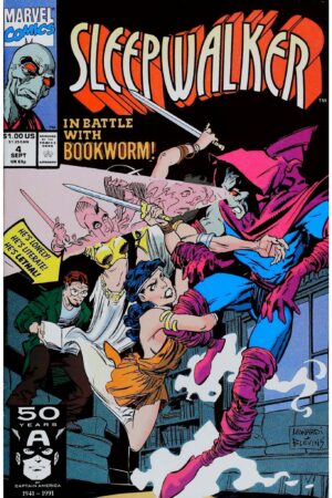Couverture de SLEEPWALKER (1991) #4 - par Rick Leonardi - lecubeacomics.com